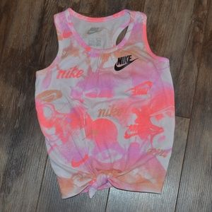 Nike Pink/White Tank Top
